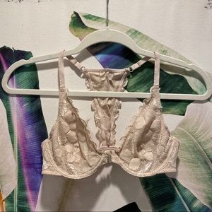 Aerie Happy Unlined Racerback Lace Plunge Bra